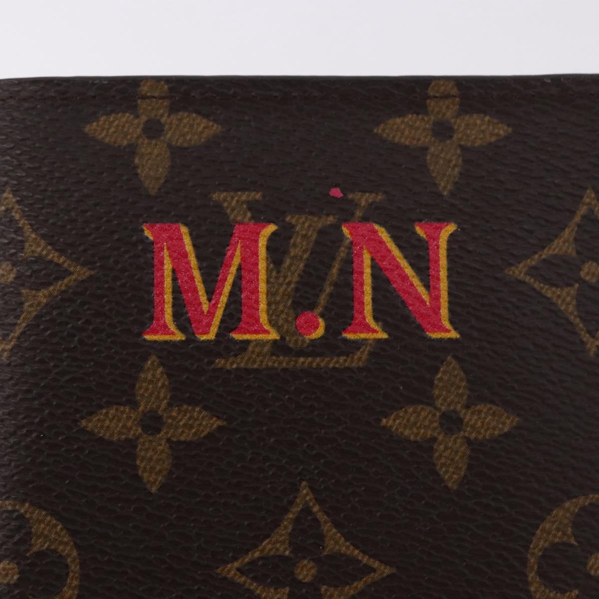 LOUIS VUITTON Monogram Couverture Passpole NM Passport Case LV Auth 184684
