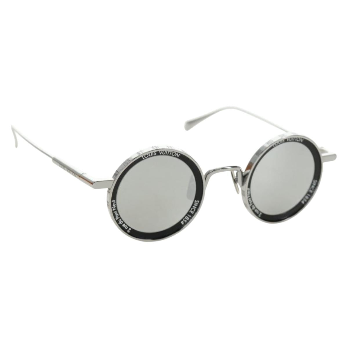 LOUIS VUITTON Supervision Metal Round Sunglasses metal Z2223U LV Auth 184695SAM