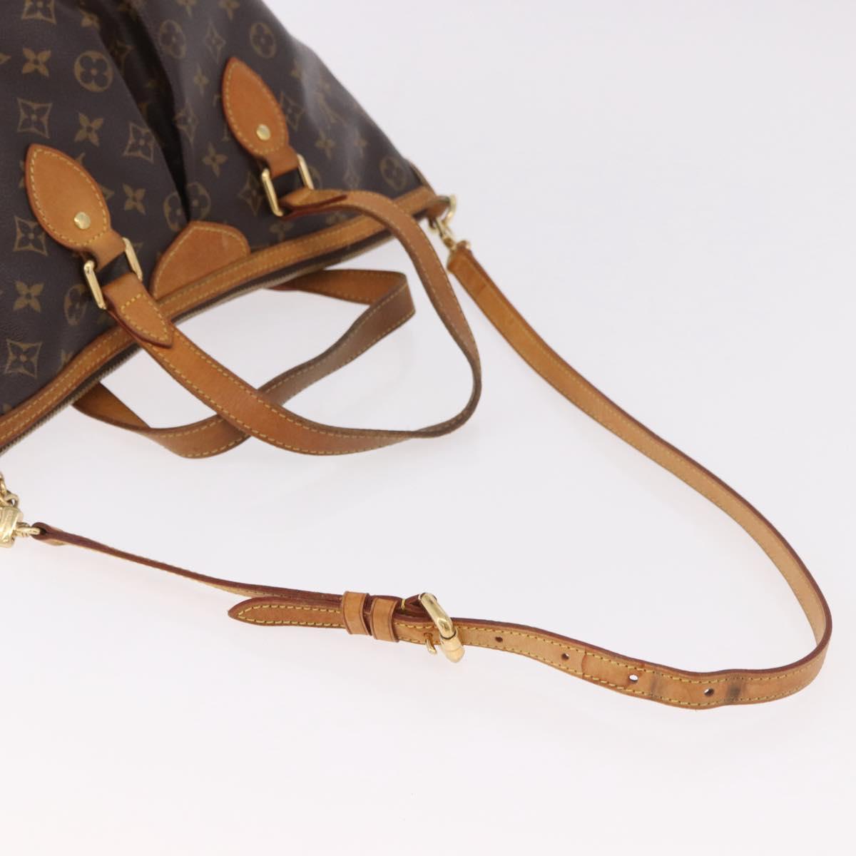 LOUIS VUITTON Monogram Palermo PM Tote Bag M40145 LV Auth 184702