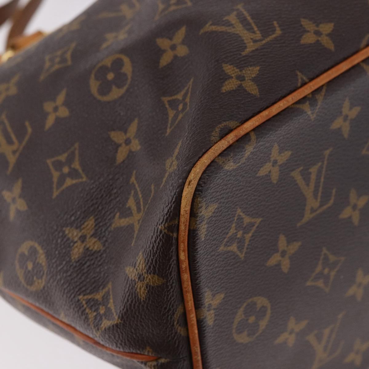 LOUIS VUITTON Monogram Palermo PM Tote Bag M40145 LV Auth 184702