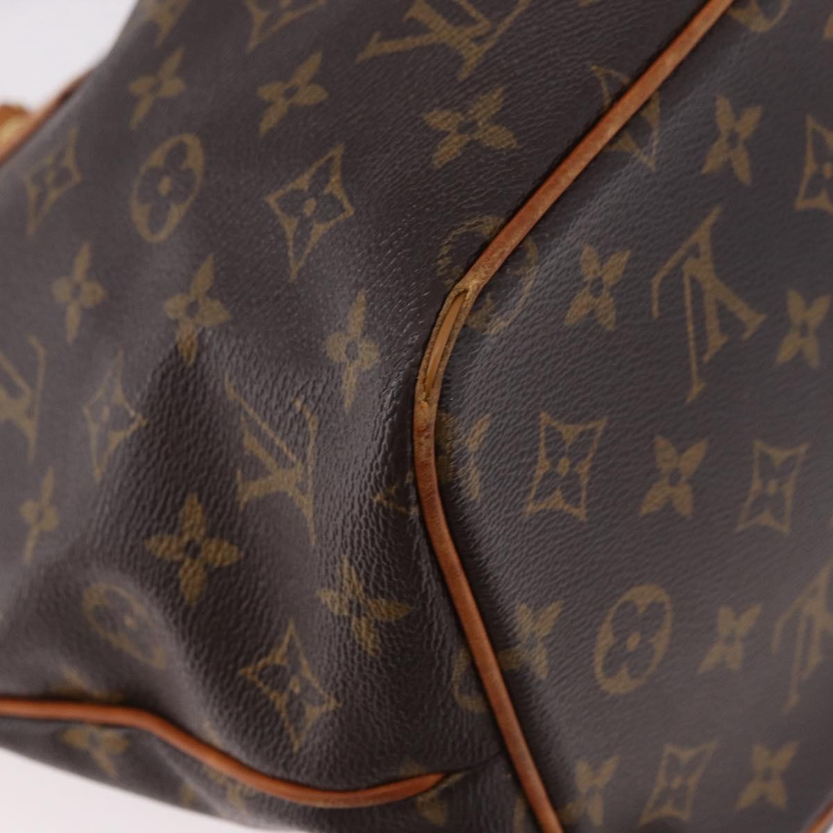 LOUIS VUITTON Monogram Palermo PM Tote Bag M40145 LV Auth 184702