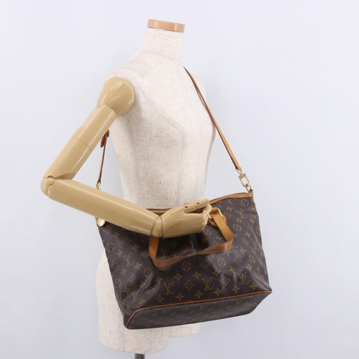 LOUIS VUITTON Monogram Palermo PM Tote Bag M40145 LV Auth 184702
