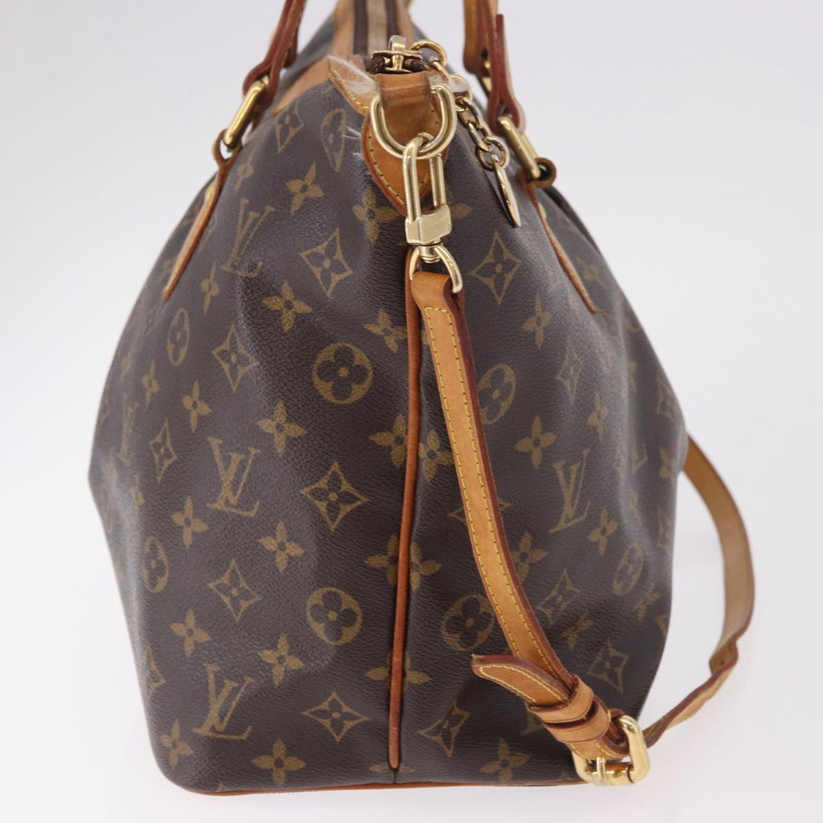 LOUIS VUITTON Monogram Palermo PM Tote Bag M40145 LV Auth 184702