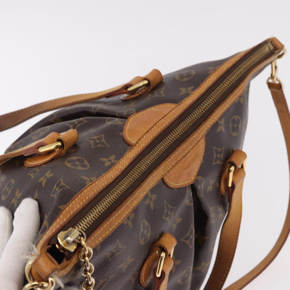 LOUIS VUITTON Monogram Palermo PM Tote Bag M40145 LV Auth 184702