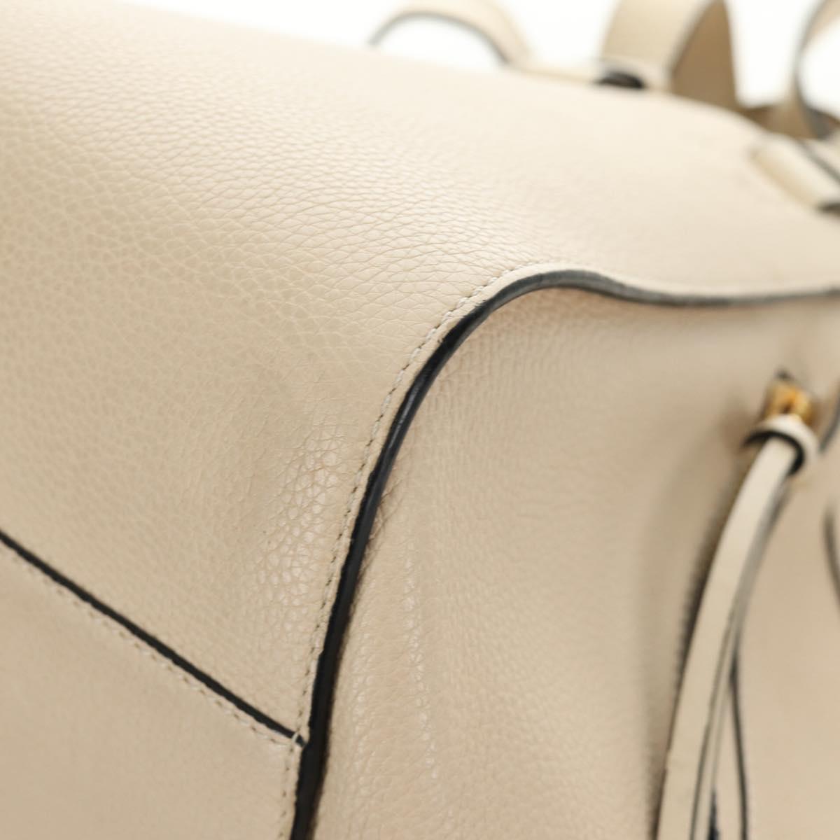 LOEWE Hammock bag Hand Bag Leather 2way Beige Auth 184708V