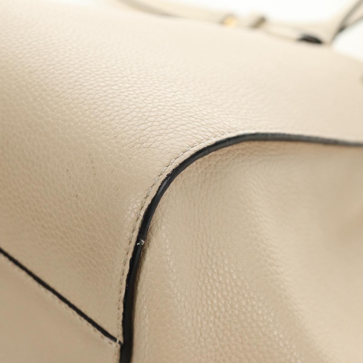 LOEWE Hammock bag Hand Bag Leather 2way Beige Auth 184708V