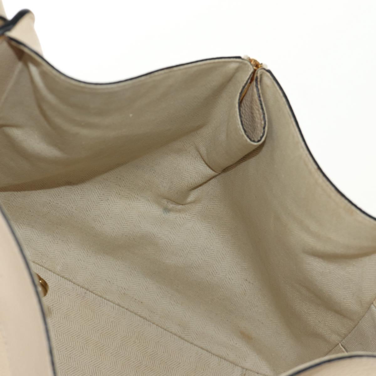 LOEWE Hammock bag Hand Bag Leather 2way Beige Auth 184708V