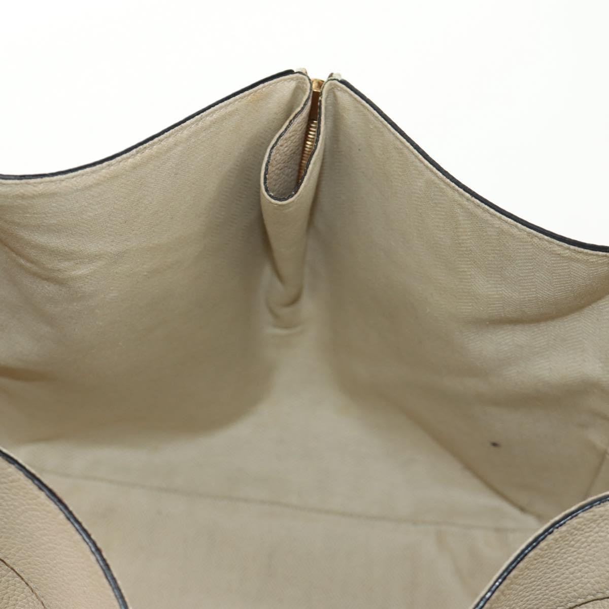 LOEWE Hammock bag Hand Bag Leather 2way Beige Auth 184708V