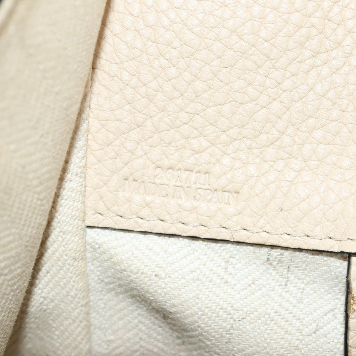 LOEWE Hammock bag Hand Bag Leather 2way Beige Auth 184708V