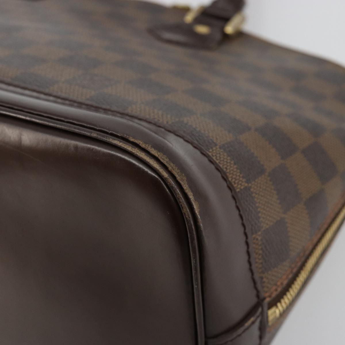 LOUIS VUITTON Damier Ebene Alma Hand Bag N51131 LV Auth 184713