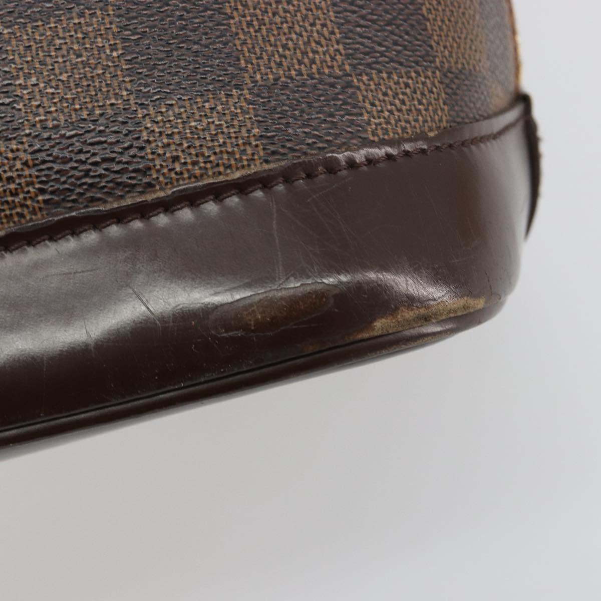 LOUIS VUITTON Damier Ebene Alma Hand Bag N51131 LV Auth 184713