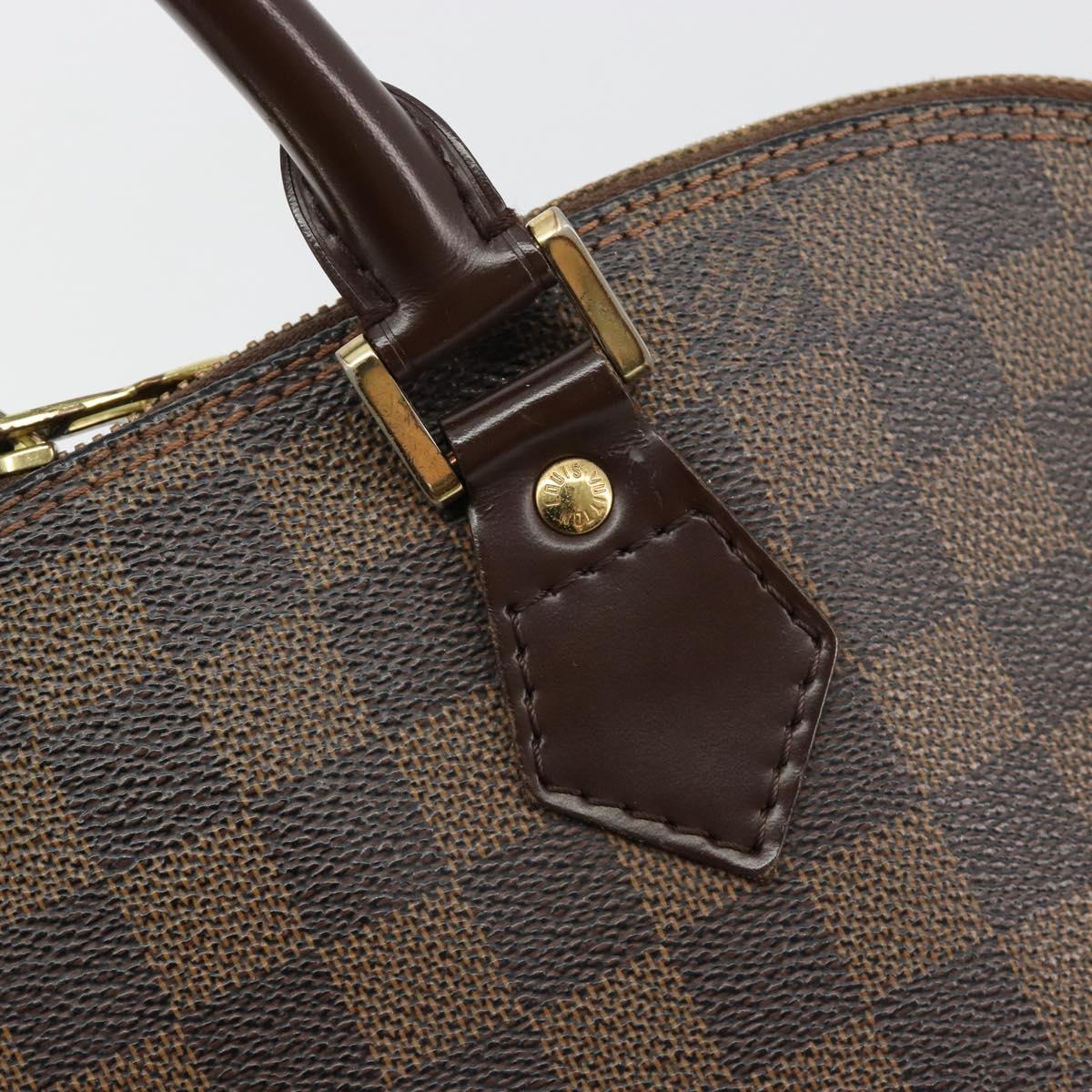 LOUIS VUITTON Damier Ebene Alma Hand Bag N51131 LV Auth 184713