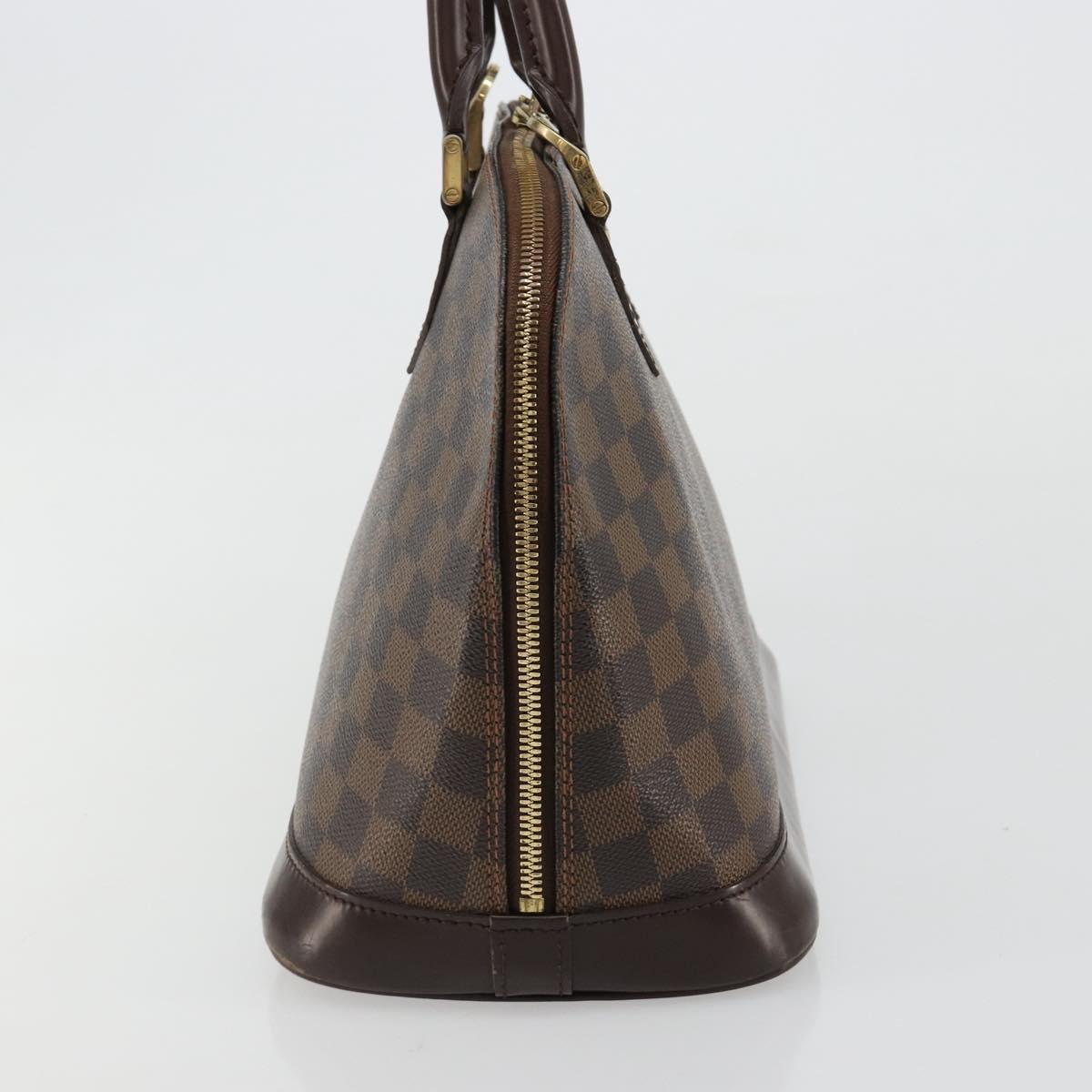 LOUIS VUITTON Damier Ebene Alma Hand Bag N51131 LV Auth 184713