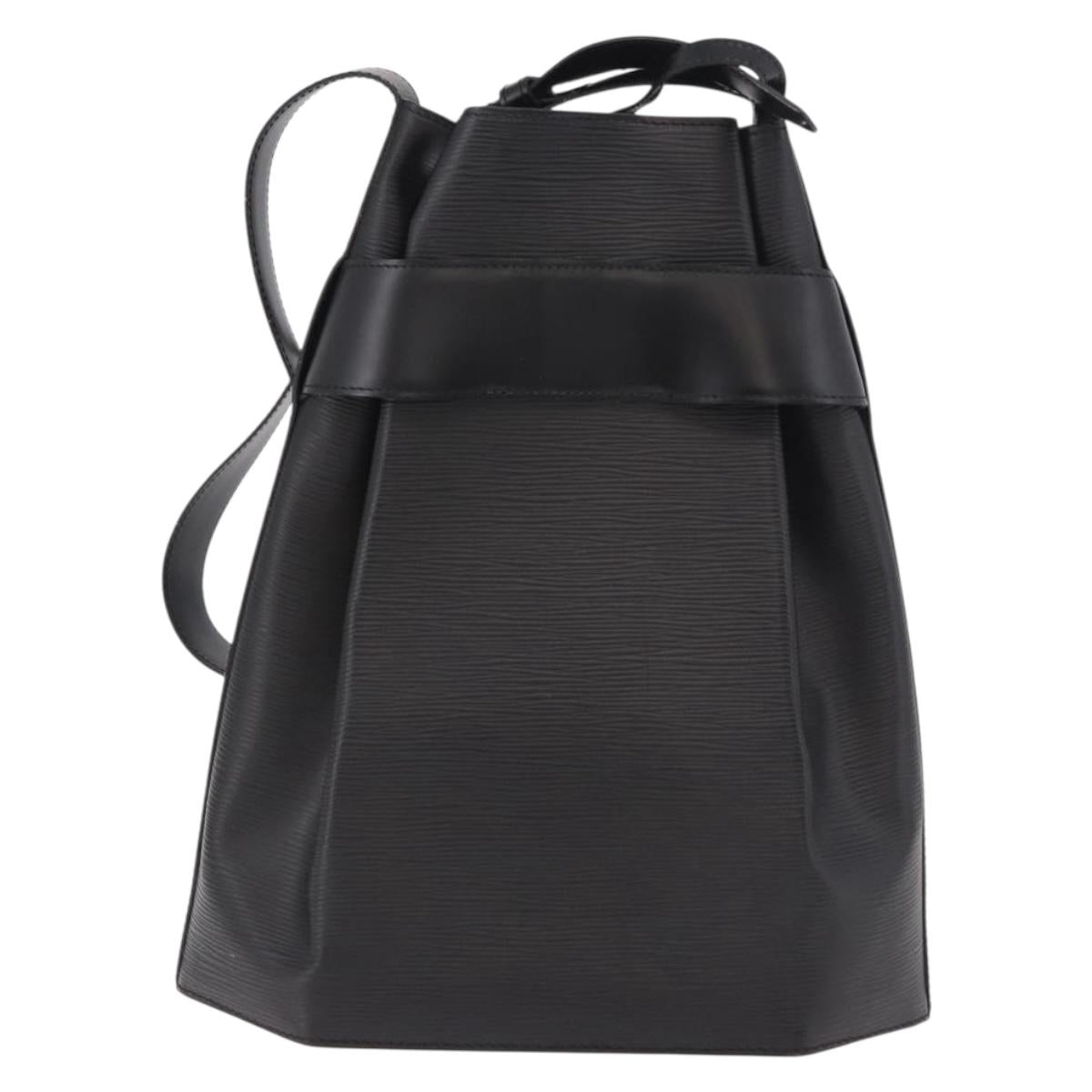 LOUIS VUITTON Epi Sac Depaule GM Shoulder Bag Black M80155 LV Auth 184715