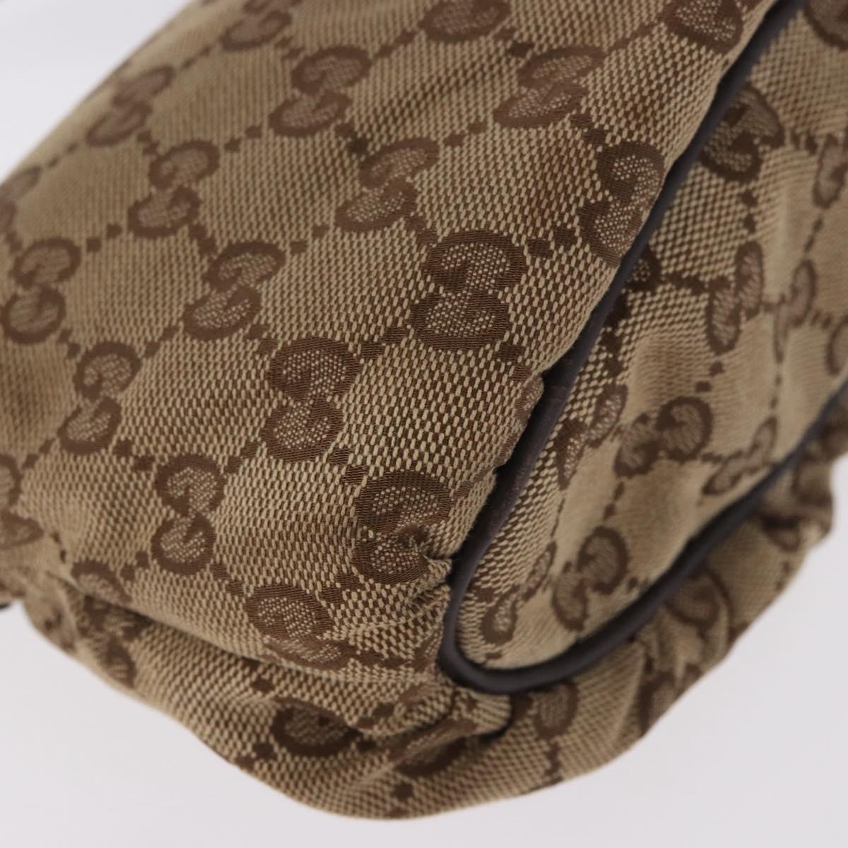 GUCCI GG Canvas Accessory Pouch Beige Gold 224093 Auth 184722A