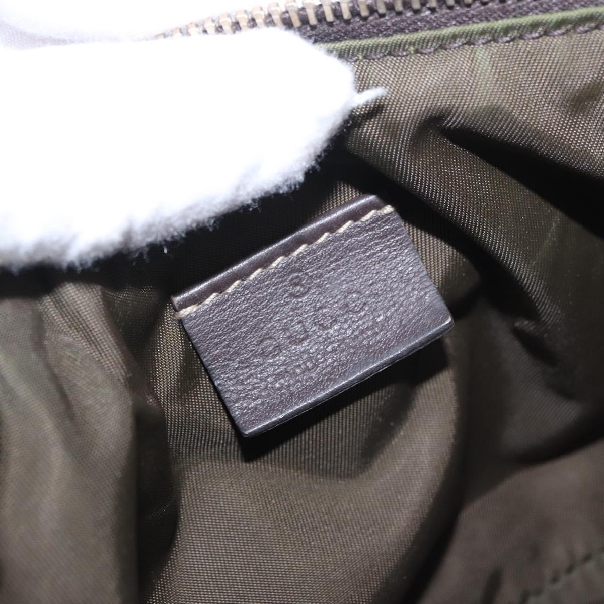 GUCCI GG Canvas Accessory Pouch Beige Gold 224093 Auth 184722A