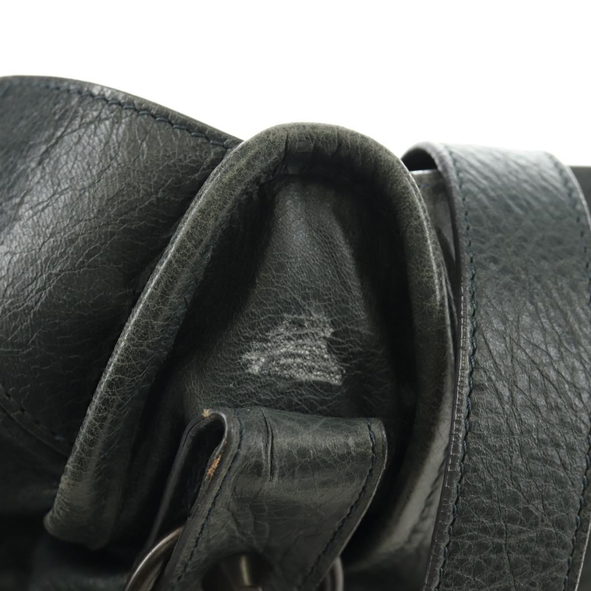 BALENCIAGA The City Hand Bag Leather 2way Gray 115748 Auth 184725SAM