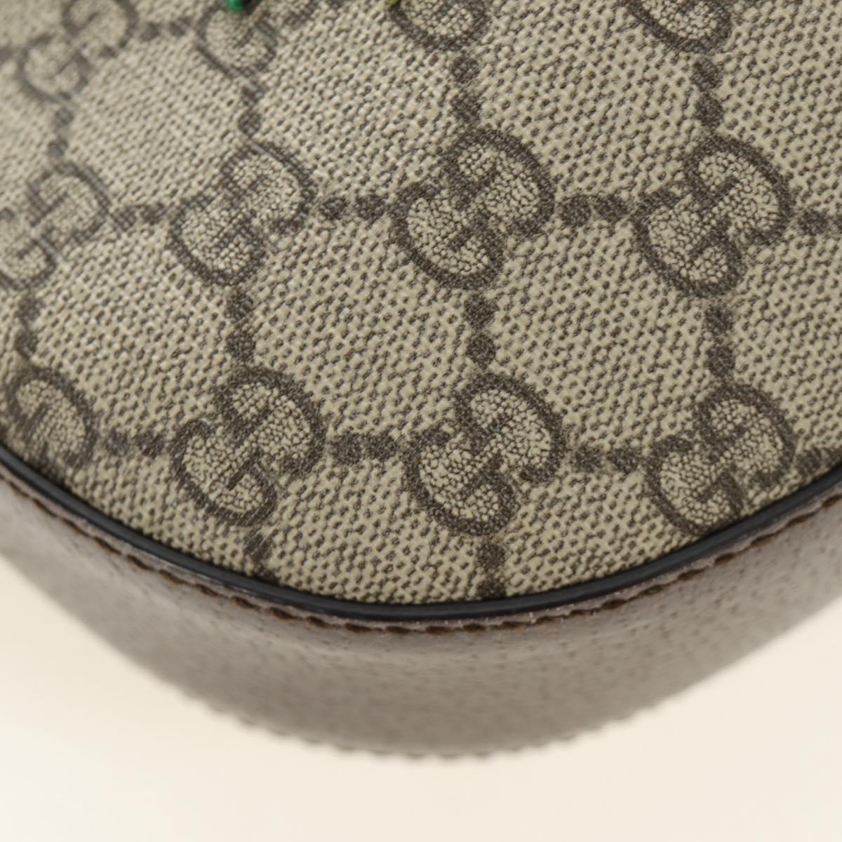 GUCCI GG Supreme Dionysus Web Sherry Line Bag PVC Beige 446687 Auth 184731SAM