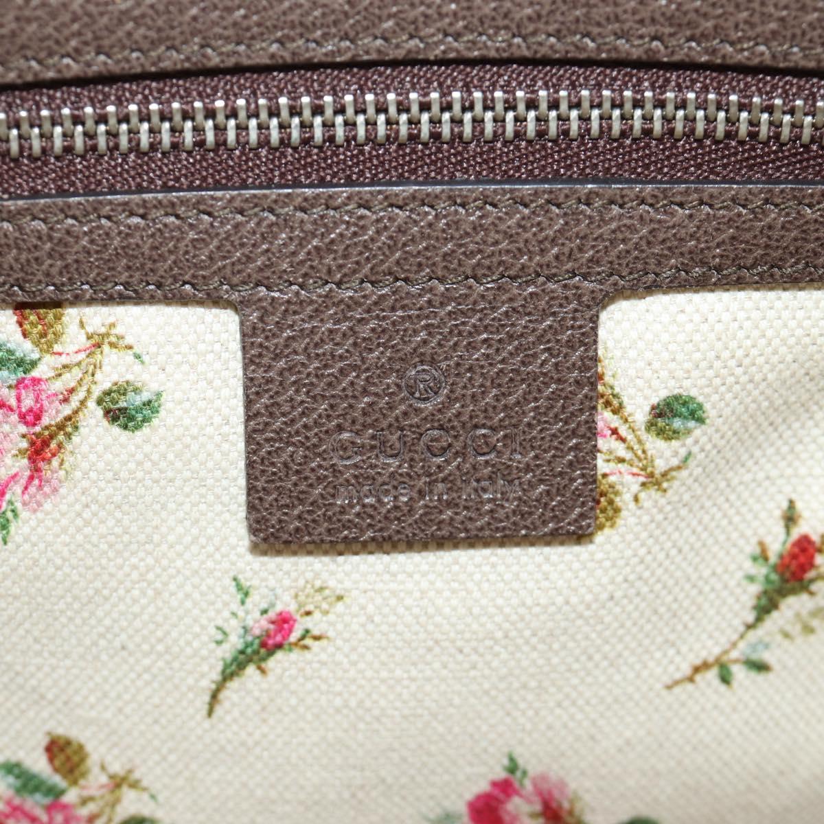 GUCCI GG Supreme Dionysus Web Sherry Line Bag PVC Beige 446687 Auth 184731SAM