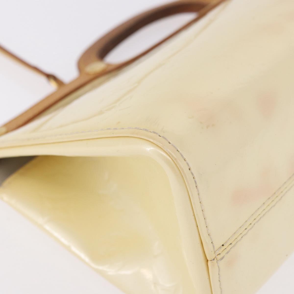 LOUIS VUITTON Monogram Vernis Roxbury Drive Bag 2Way Perle M91374 Auth 184738