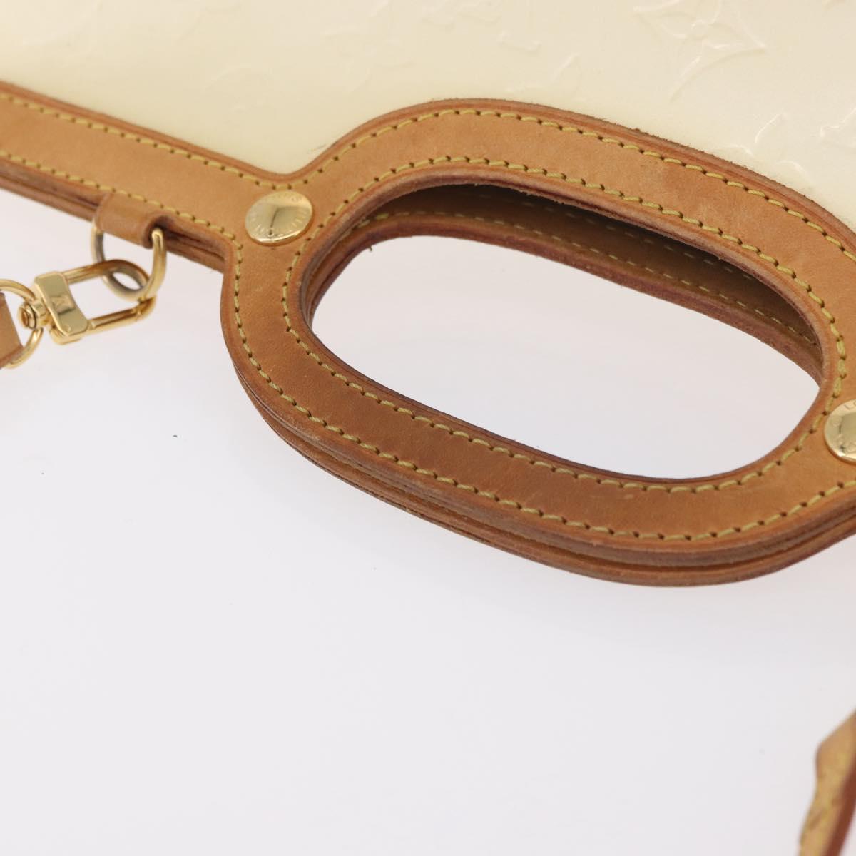 LOUIS VUITTON Monogram Vernis Roxbury Drive Bag 2Way Perle M91374 Auth 184738