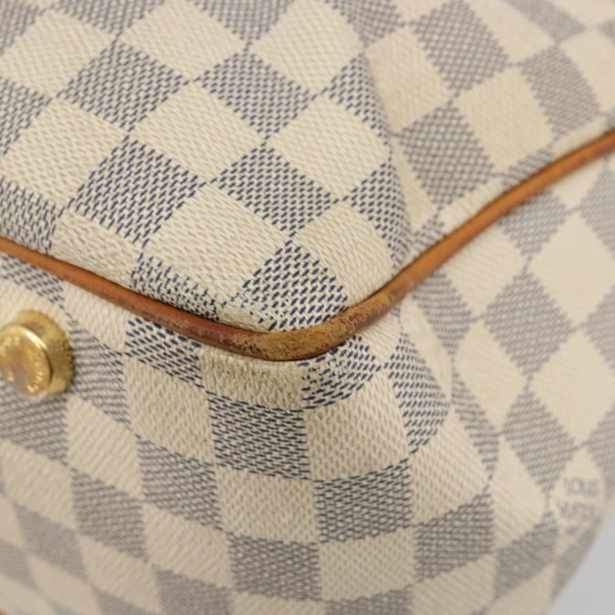 LOUIS VUITTON Damier Azur Figueri PM Shoulder Bag N41176 LV Auth 184739
