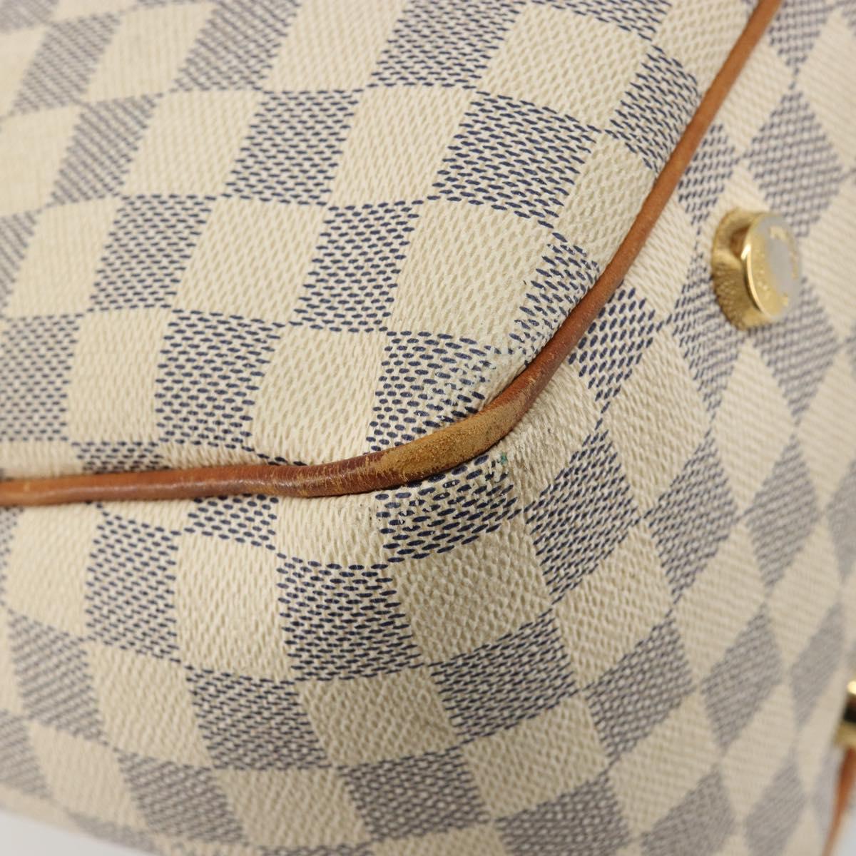LOUIS VUITTON Damier Azur Figueri PM Shoulder Bag N41176 LV Auth 184739
