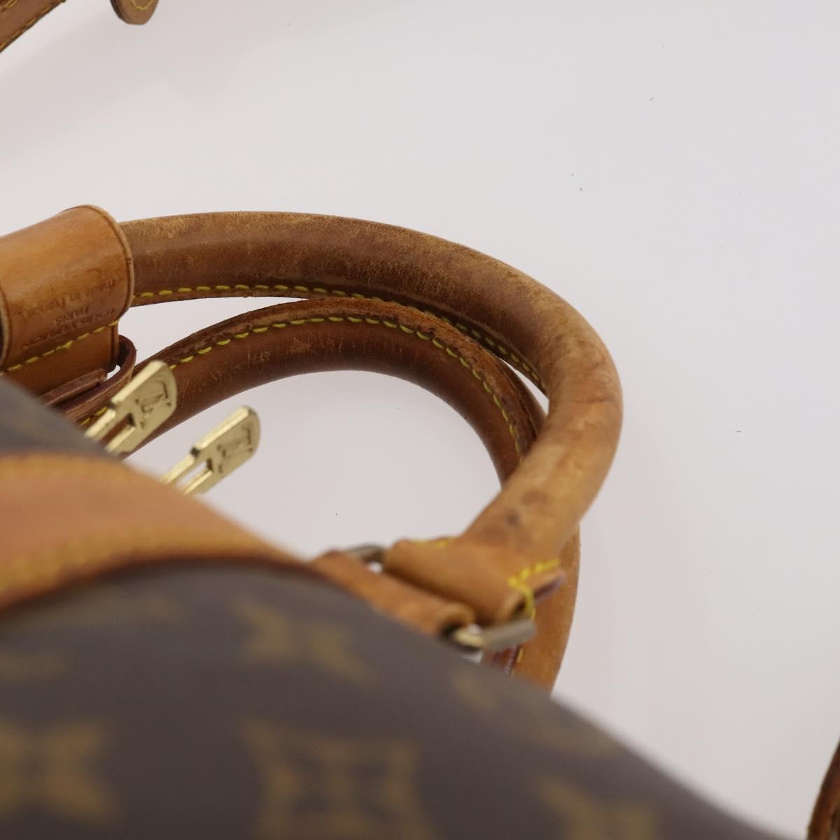 LOUIS VUITTON Monogram Keepall Bandouliere 55 Boston Bag M41414 LV Auth 184740