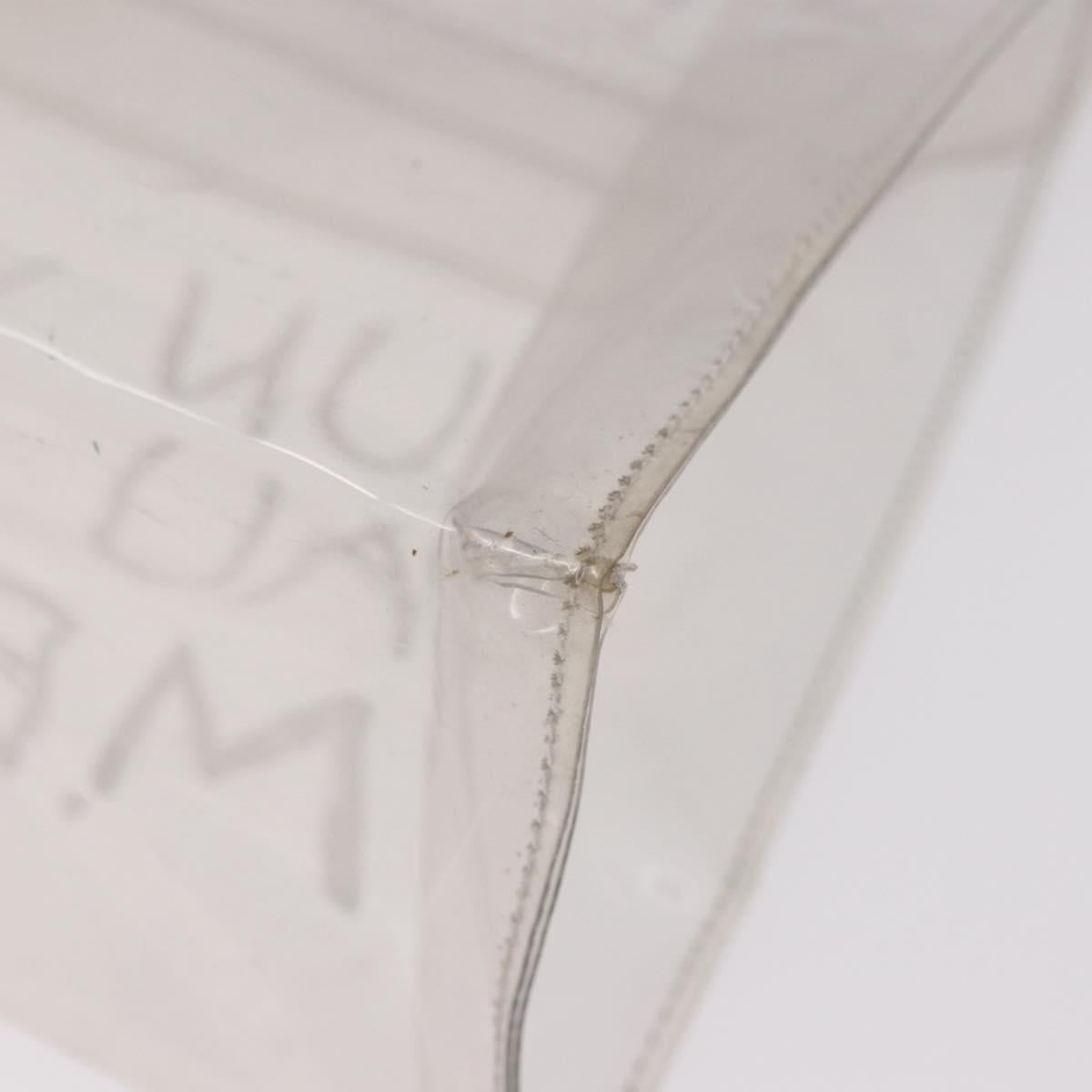HERMES Vinyl Kelly Hand Bag Vinyl Clear Auth 184746