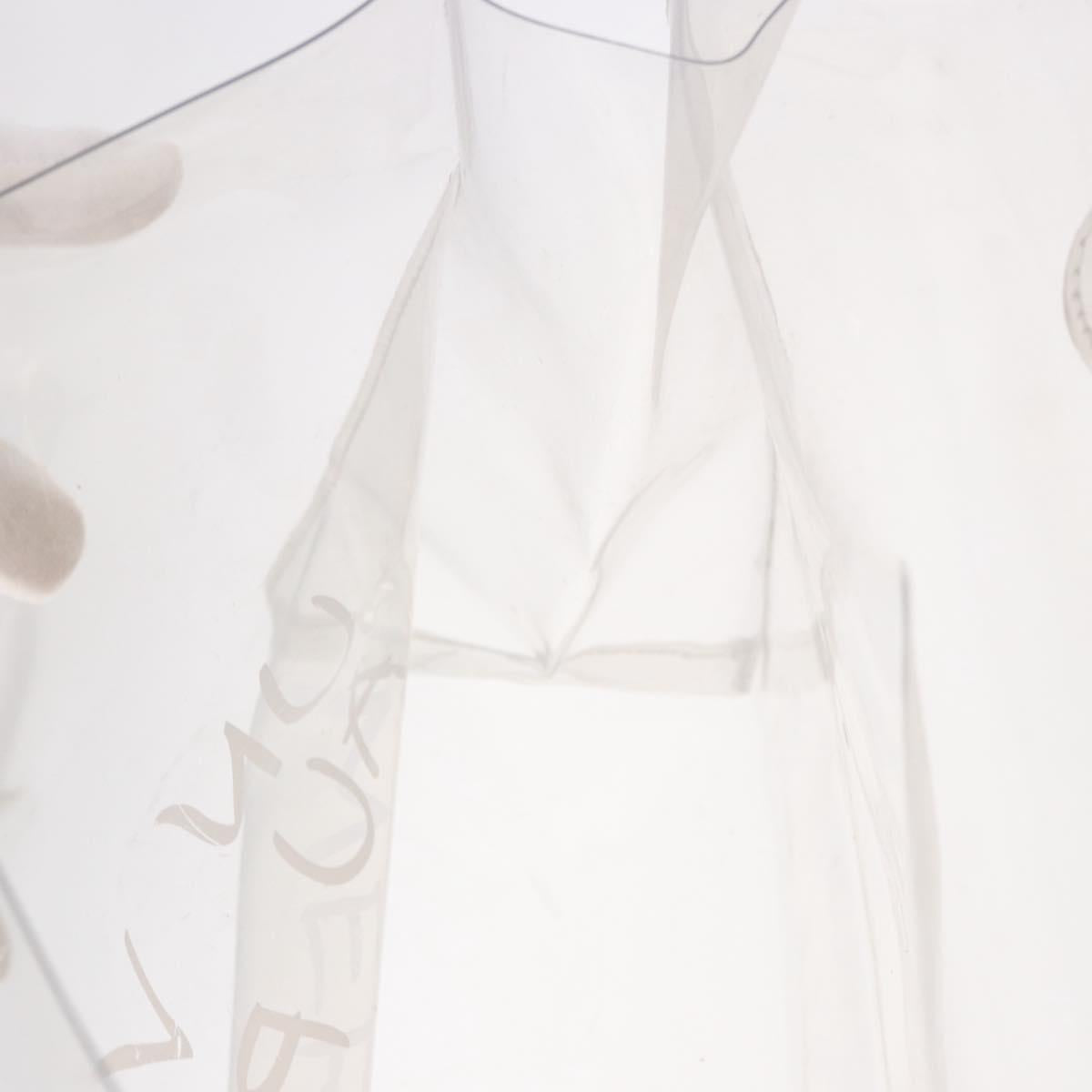 HERMES Vinyl Kelly Hand Bag Vinyl Clear Auth 184746