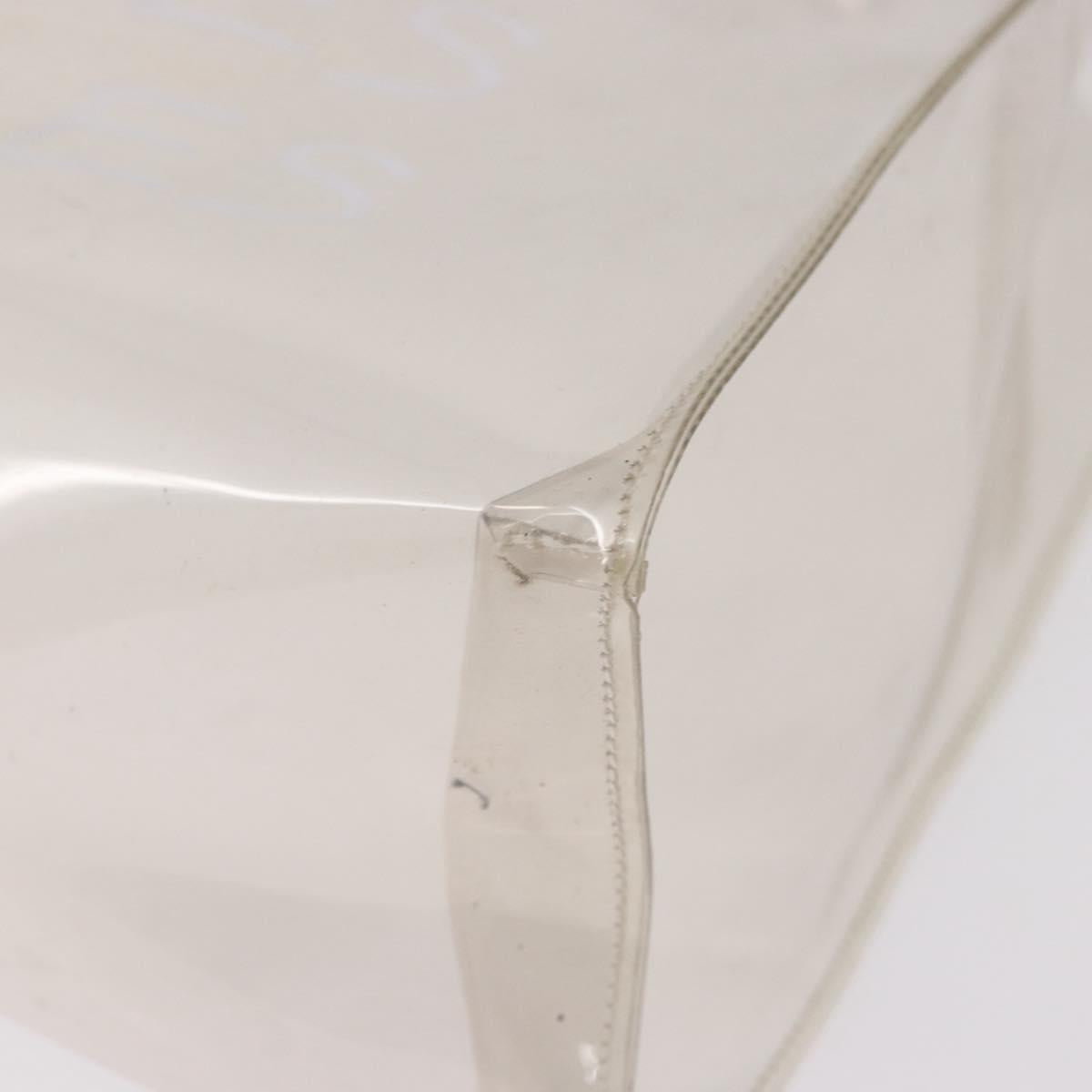 HERMES Vinyl Kelly Hand Bag Vinyl Clear Auth 184747