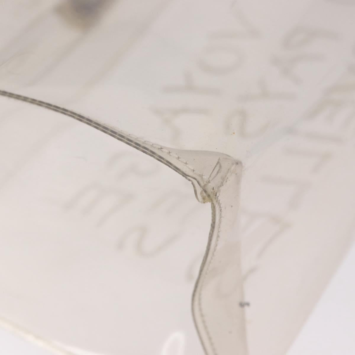 HERMES Vinyl Kelly Hand Bag Vinyl Clear Auth 184747