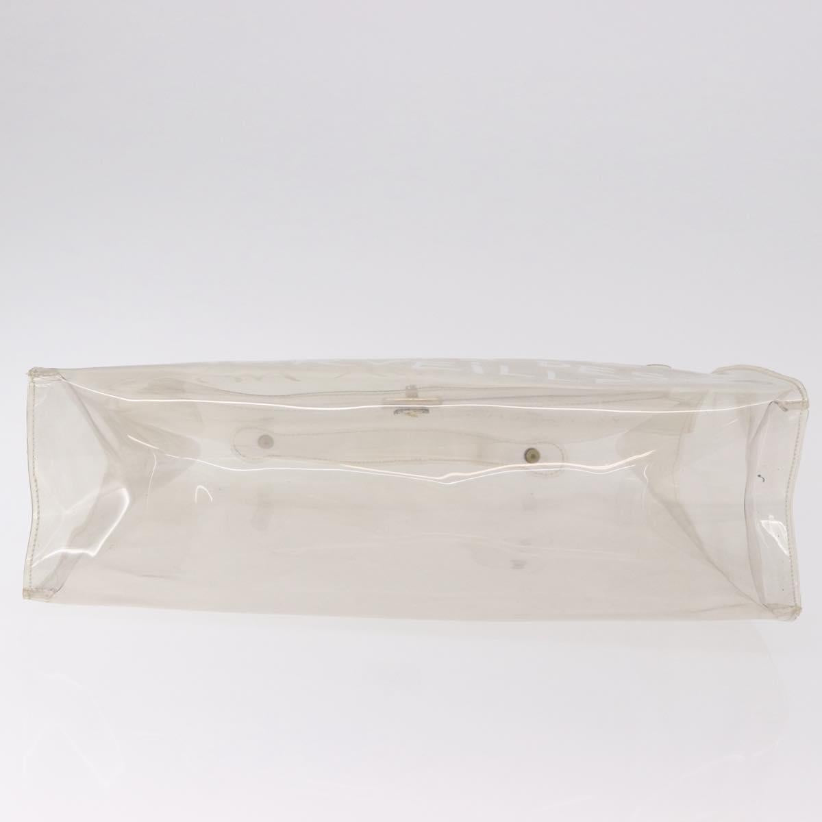 HERMES Vinyl Kelly Hand Bag Vinyl Clear Auth 184747
