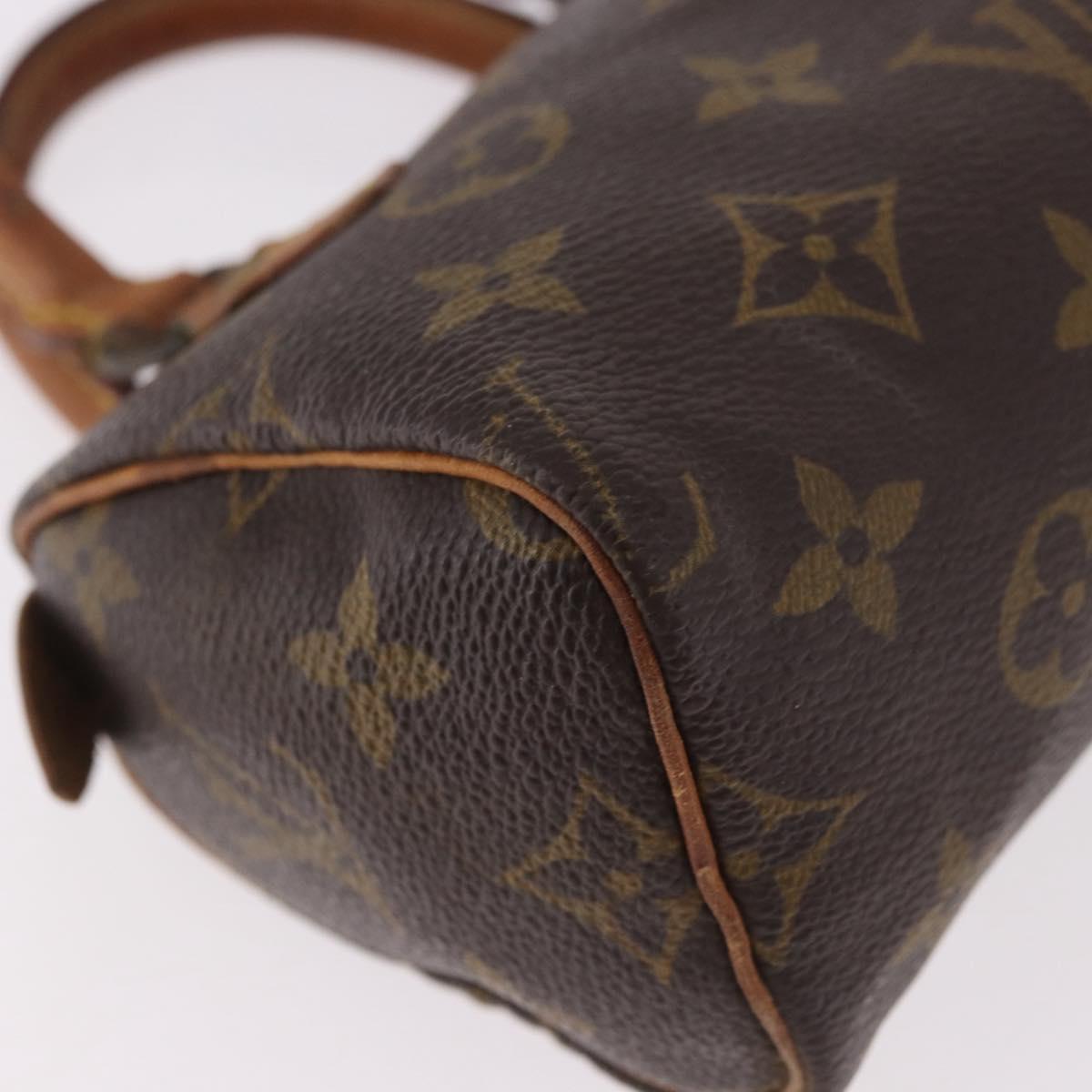 LOUIS VUITTON Monogram Mini Speedy Hand Bag M41534 LV Auth 184752
