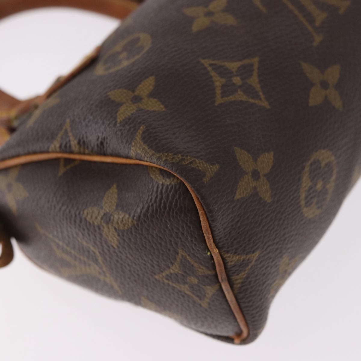 LOUIS VUITTON Monogram Mini Speedy Hand Bag M41534 LV Auth 184752