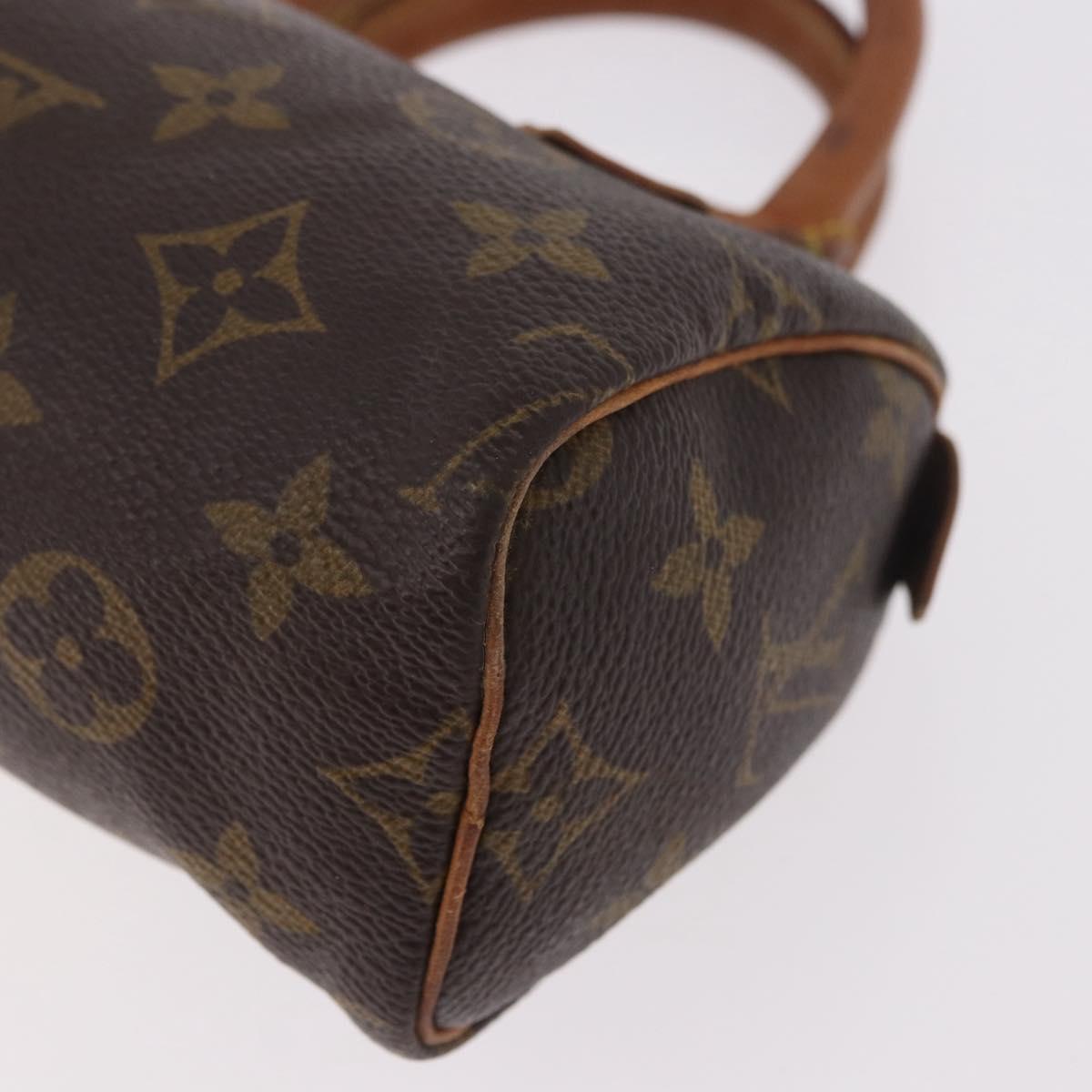 LOUIS VUITTON Monogram Mini Speedy Hand Bag M41534 LV Auth 184752