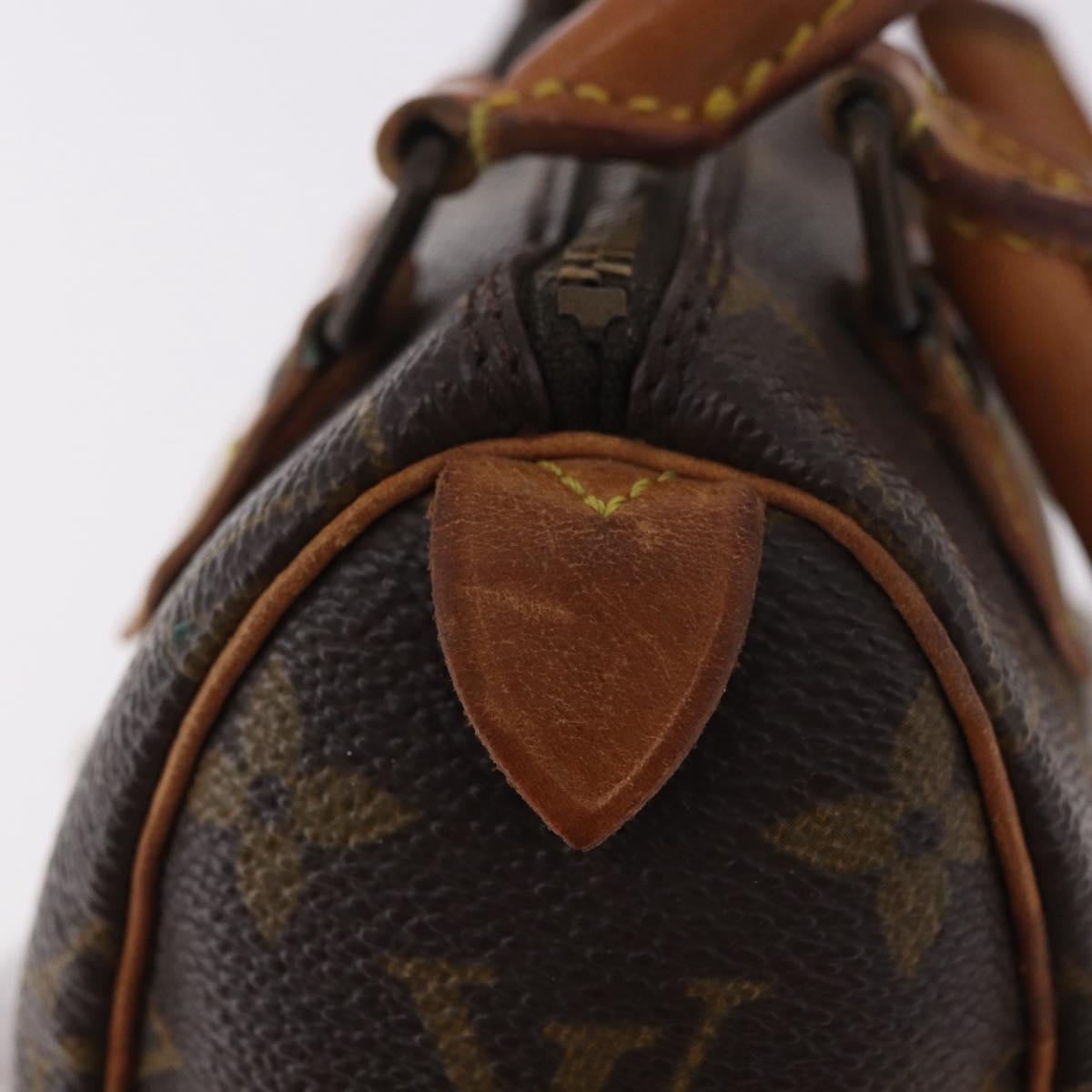 LOUIS VUITTON Monogram Mini Speedy Hand Bag M41534 LV Auth 184752