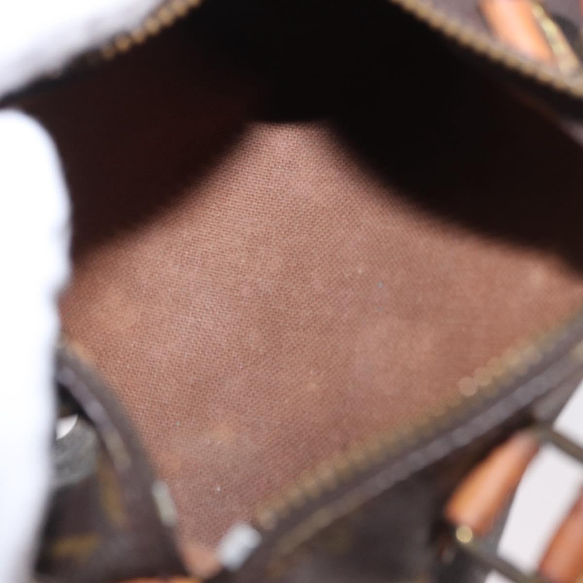 LOUIS VUITTON Monogram Mini Speedy Hand Bag M41534 LV Auth 184752