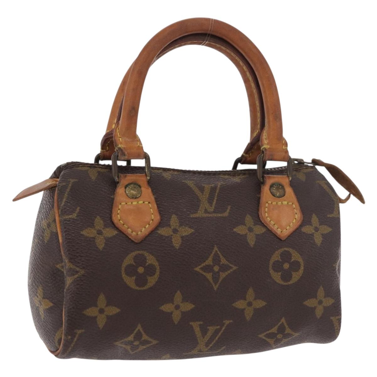 LOUIS VUITTON Monogram Mini Speedy Hand Bag M41534 LV Auth 184752