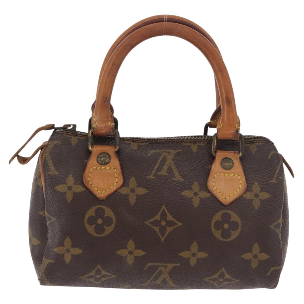 LOUIS VUITTON Monogram Mini Speedy Hand Bag M41534 LV Auth 184752