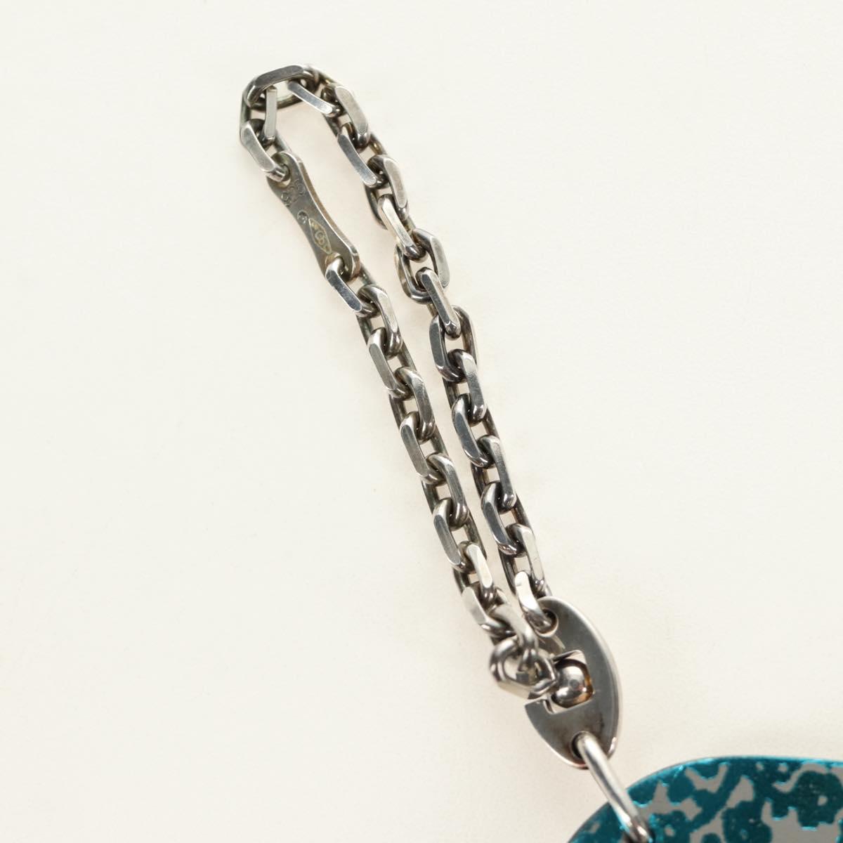 HERMES Elephant Bag Charm Leather Gray Auth 184758M