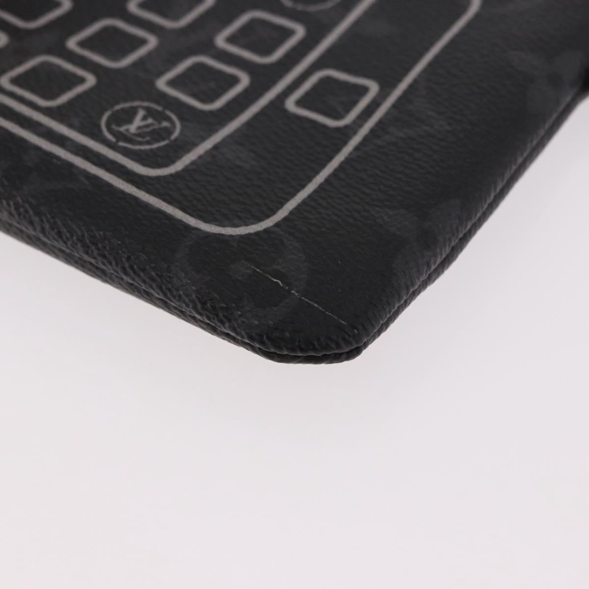 LOUIS VUITTON Monogram Eclipse Fragment iPhone Case M64433 LV Auth 184781M