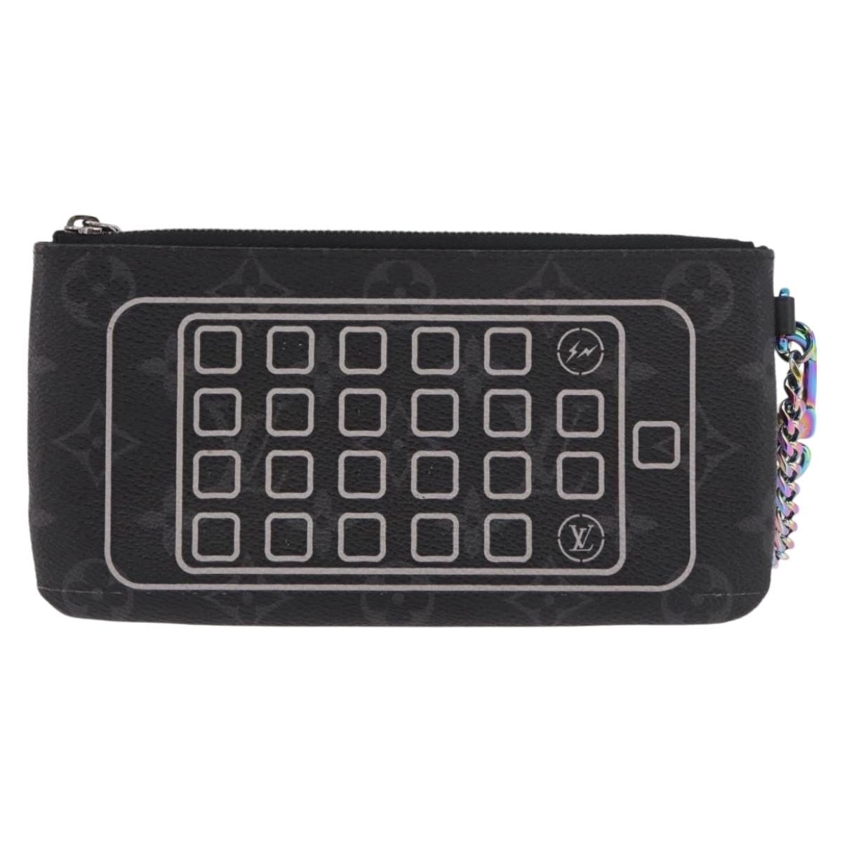 LOUIS VUITTON Monogram Eclipse Fragment iPhone Case M64433 LV Auth 184781M