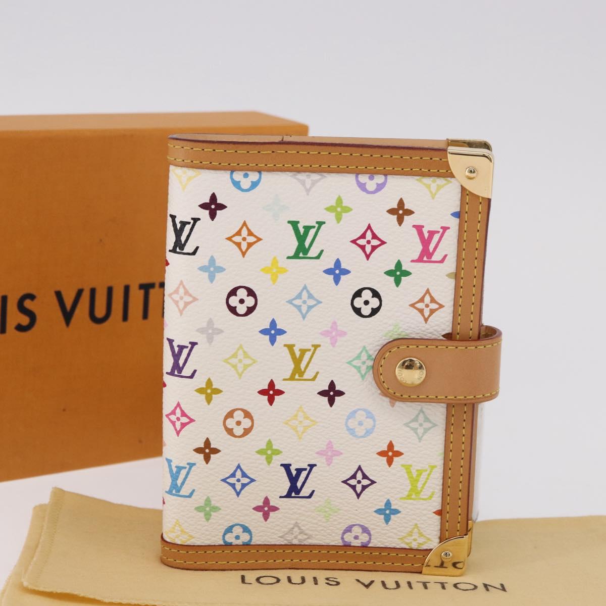 LOUIS VUITTON Monogram Multicolor Agenda PM Planner Cover R21074 Auth 184784SAM