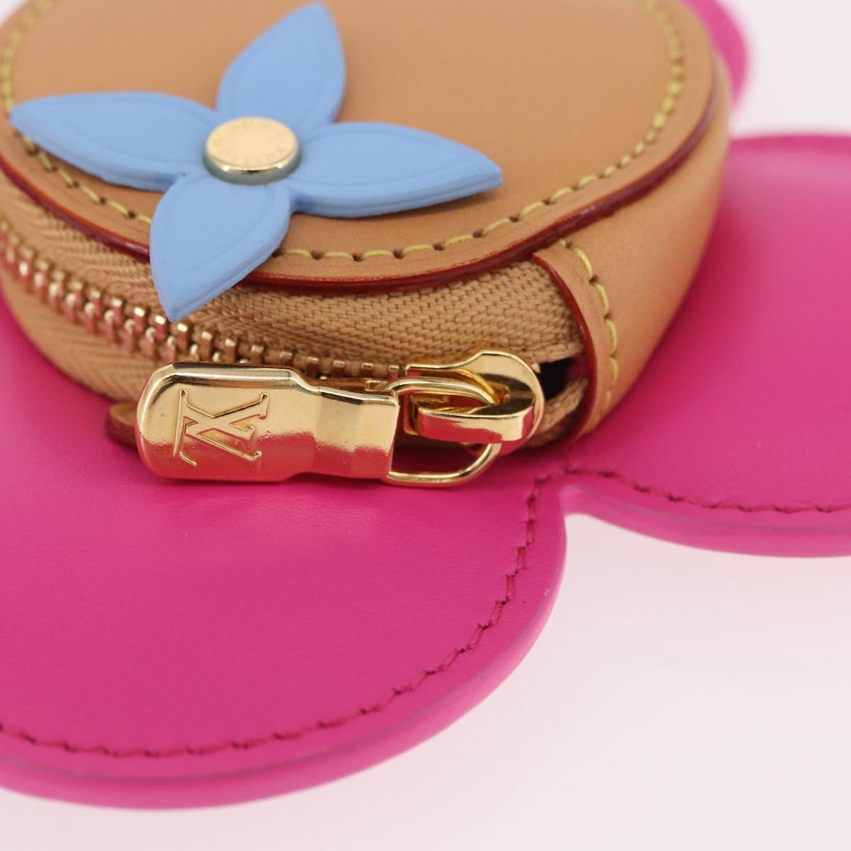 LOUIS VUITTON Vivienne Coin Purse Leather Pink M81700 LV Auth 184785SAM