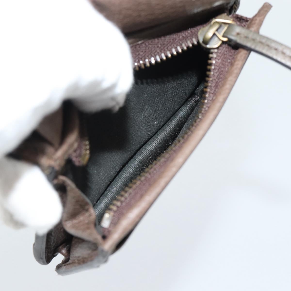GUCCI GG Supreme Compact Wallet PVC Beige 648121 Auth 184787M