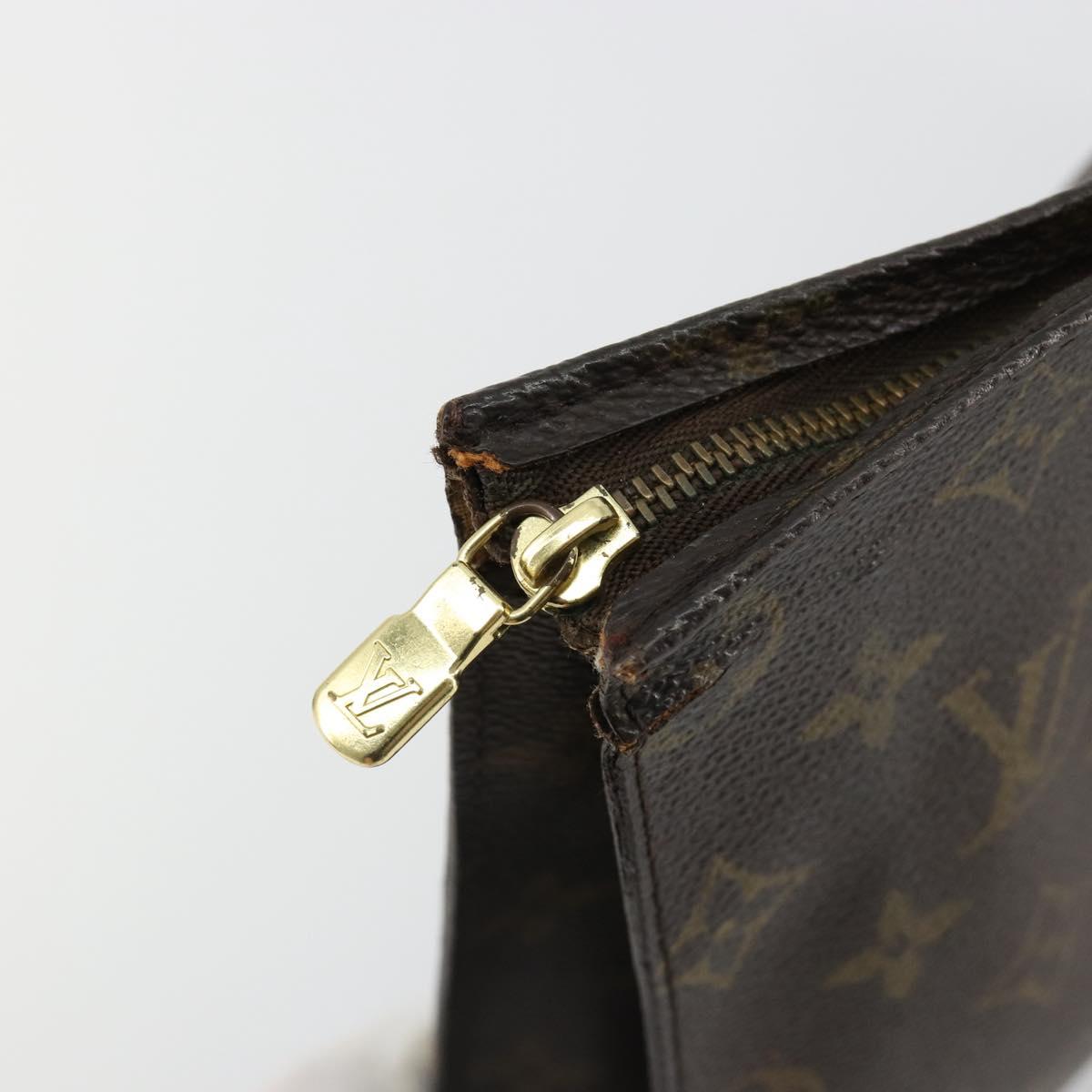 LOUIS VUITTON Monogram Poche Toilette 26 Pouch M47542 LV Auth 184789