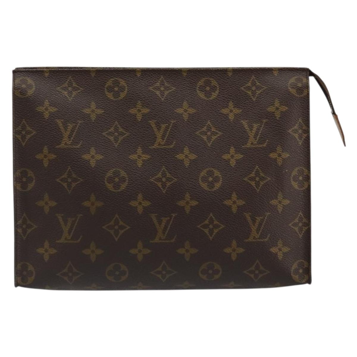 LOUIS VUITTON Monogram Poche Toilette 26 Pouch M47542 LV Auth 184790