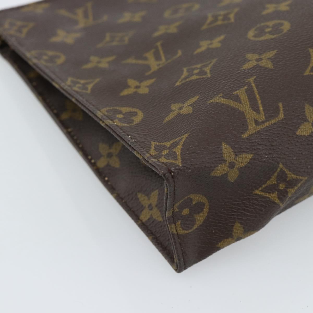 LOUIS VUITTON Monogram Poche Toilette 26 Pouch M47542 LV Auth 184791