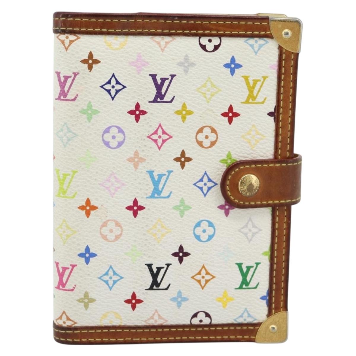 LOUIS VUITTON Monogram Multicolor Agenda PM Planner Cover R21074 Auth 184793